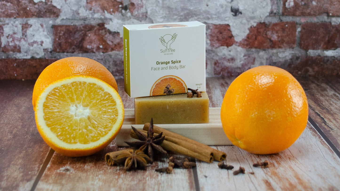 Orange Spice Face & Body Bar Trio